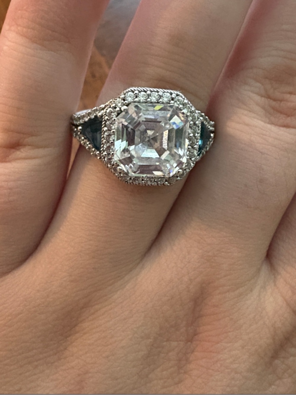 Judith Ripka CZ Diamonique Ring size 9